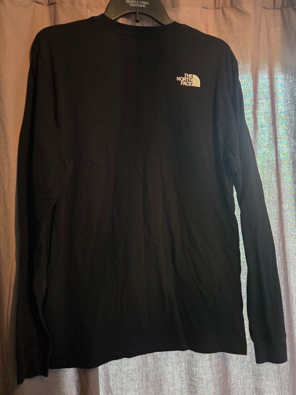 The North Face - Long Sleeve Tri Blend Bear Tee, Black/White, Med